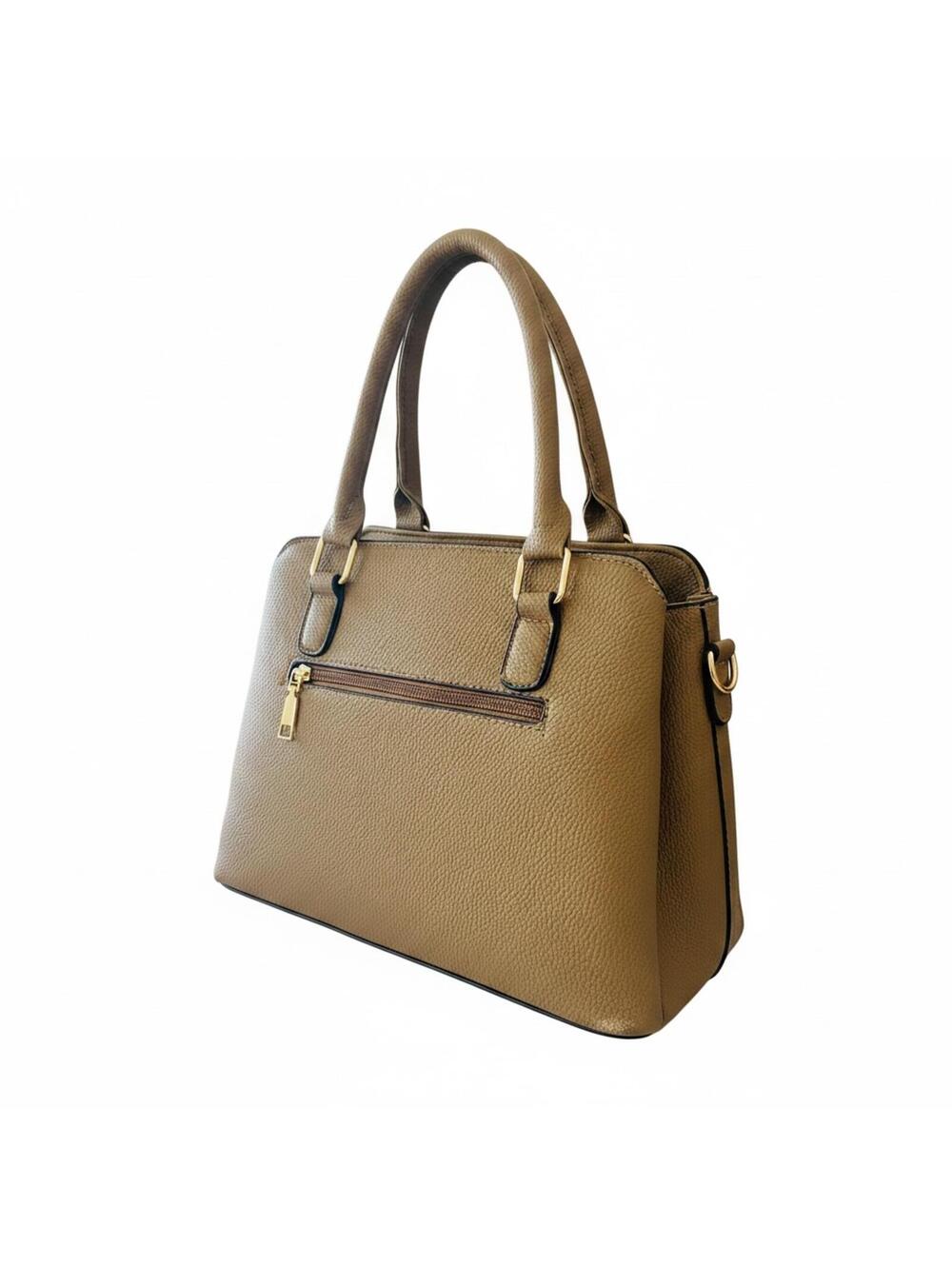 NWOT faux leather handbag with crossbody strap - Picture 2 of 3